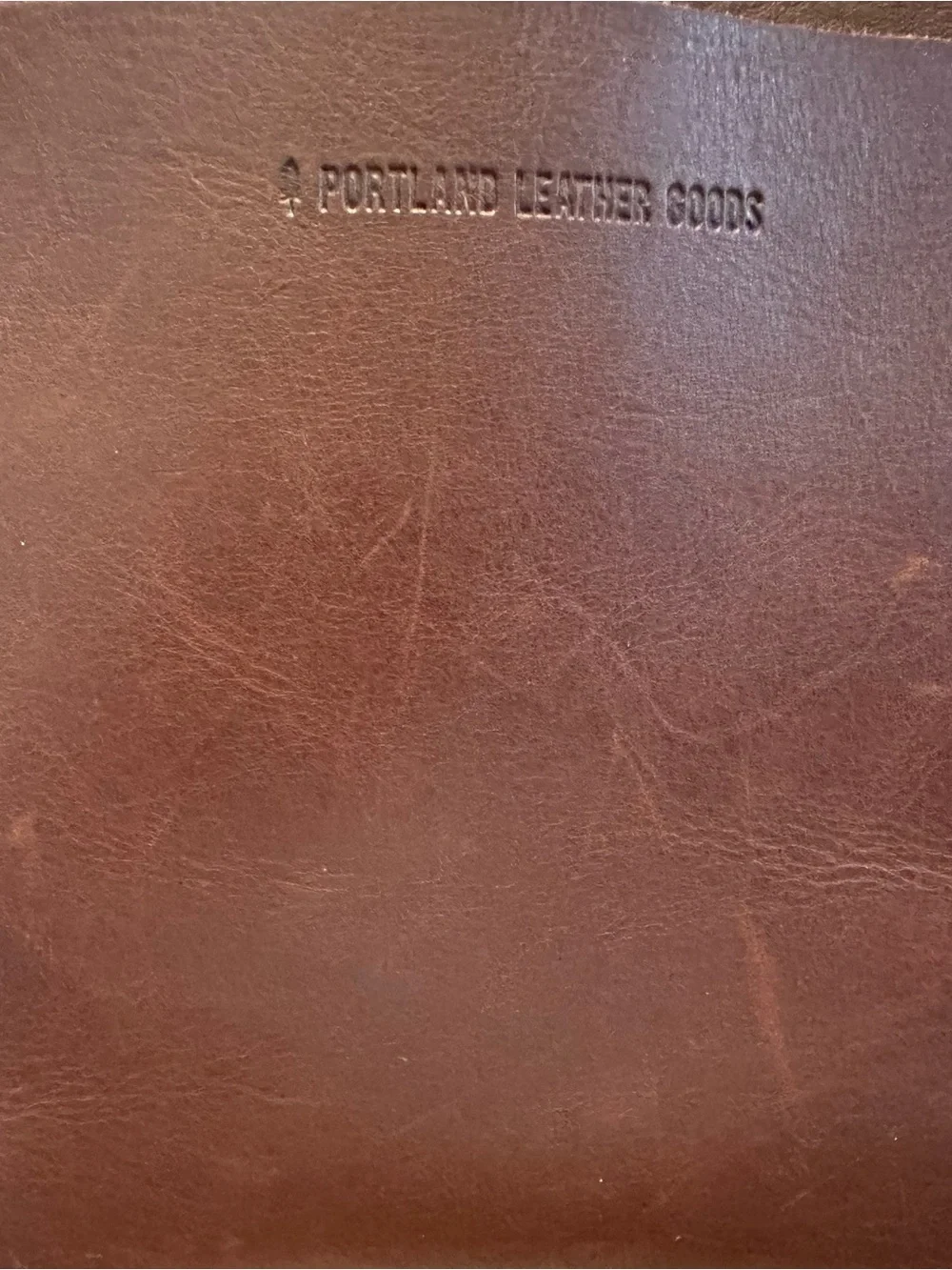 Portland Leather Deep Brown Leather Tote